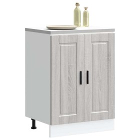 Mueble bajo de cocina porto gris sonoma madera